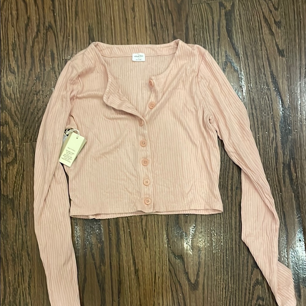 Women's Pink Button-Up Top
